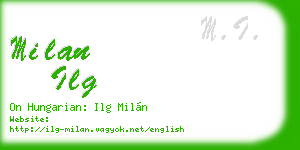 milan ilg business card